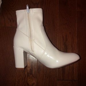 Steve Madden White Booties